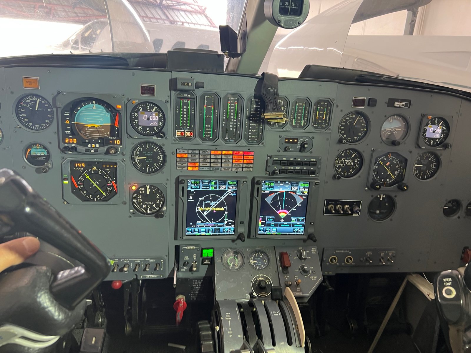 Full panel avionics modification and wiring