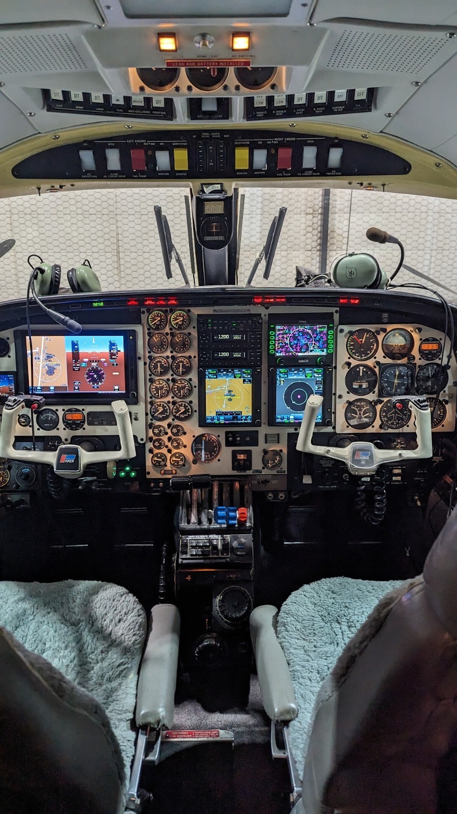 Piper Cheyenne Garmin avionics panel upgrade